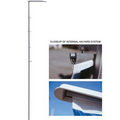 30' Banner Pole w/ Ground Sleeve / Internal Halyard